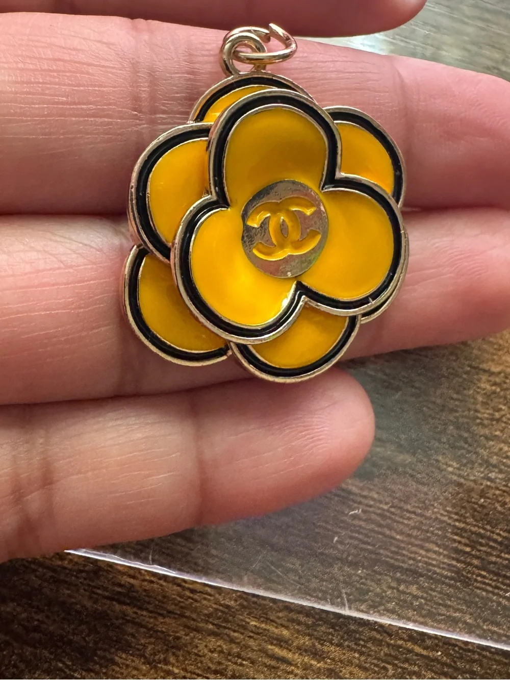 Chanel Camellia yellow vintage charm